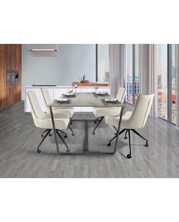 DIANE-SILLA RUEDAS BLANCA-HILO GRIS